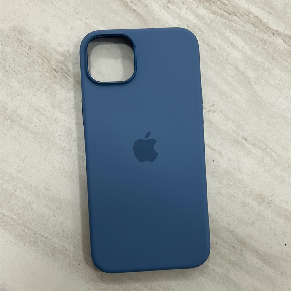 Apple Blue Silicone Case for iPhone